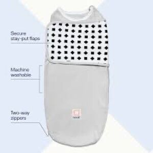 New in box Nanit Swaddle 3-6months Light Grey